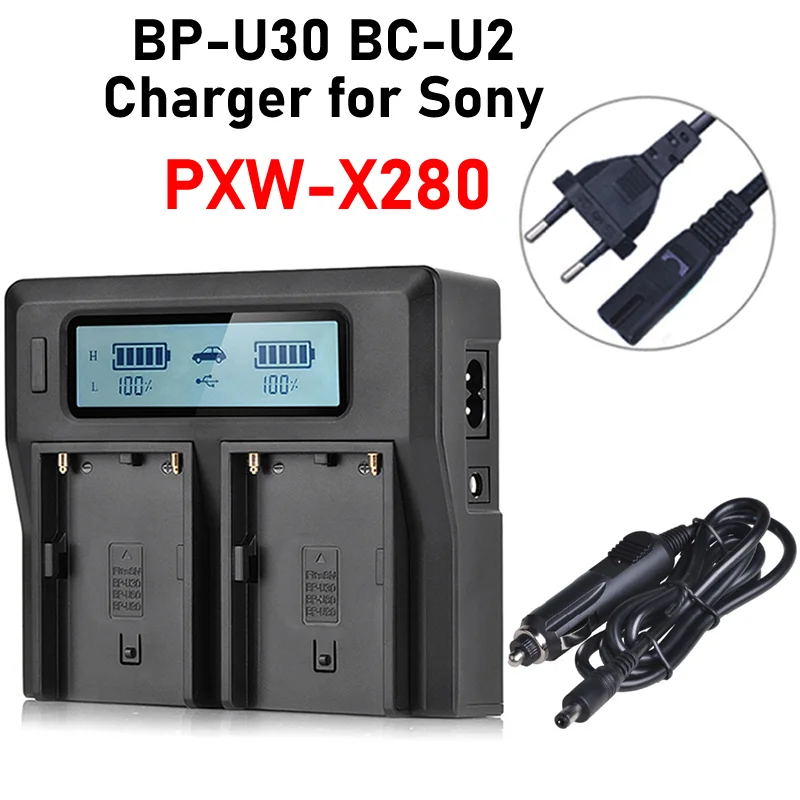 PXW-X280 Charger BP-U30 BC-U1 BC-U2 LCD Dual Charger for Sony PXW-X280 Battery Charger
PXW-X280 Charger BP-U30 BC-U1 BC-U2 LCD Dual Charger for Sony PXW-X280 Battery Charger