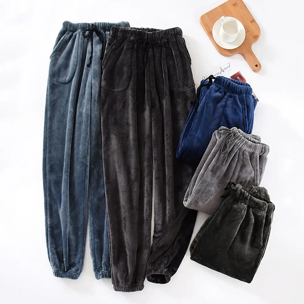 Trendy Thicken Casual Stretchy Waist Men Pajama Trousers Drawstring Men Pajama Pants Straight Homewear Clothes
Trendy Thicken Casual Stretchy Waist Men Pajama Trousers Drawstring Men Pajama Pants Straight Homewear Clothes