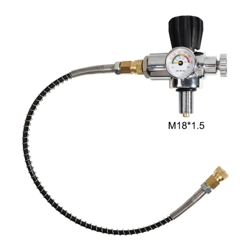 M18x1.5 High Pressure Valves Set with Gauge Compatibles with DIN Connector for SCBA and PCP Tanks Pcp Air Compressor
M18x1.5 High Pressure Valves Set with Gauge Compatibles with DIN Connector for SCBA and PCP Tanks Pcp Air Compressor