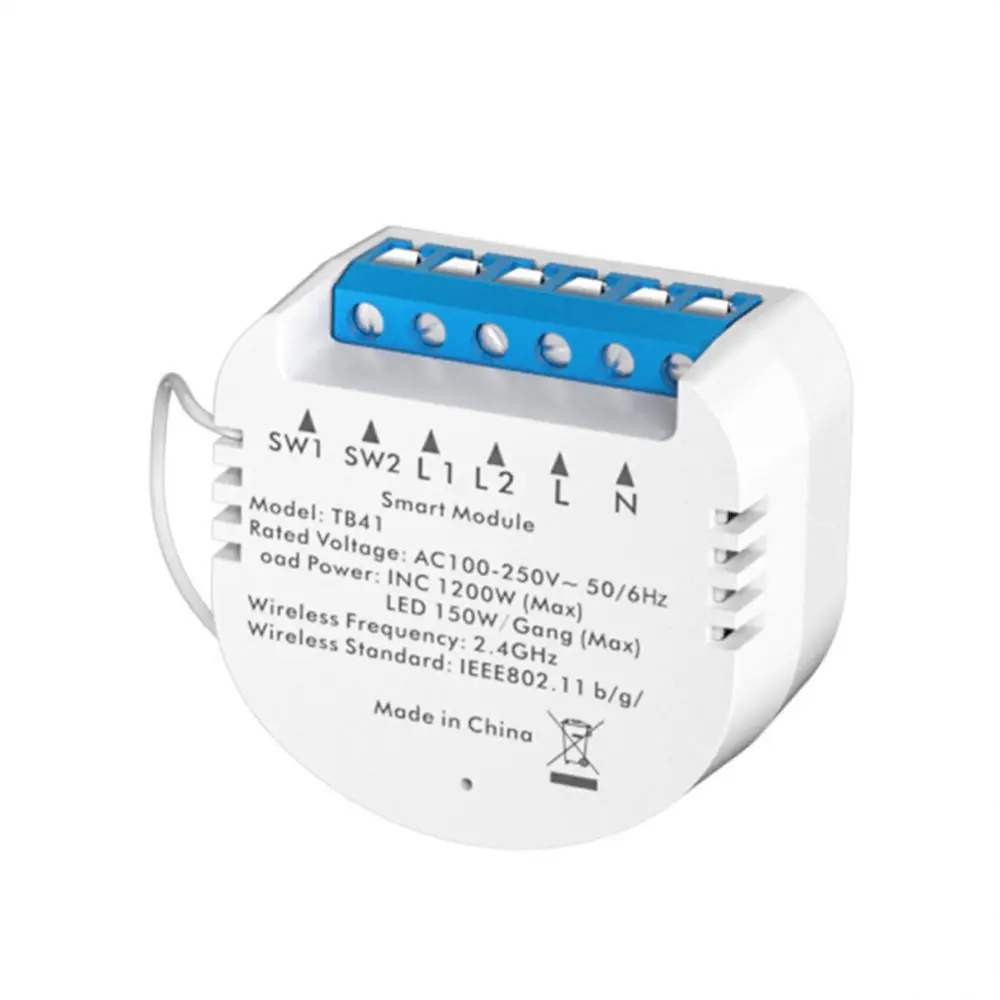 Модуль переключателя Smart Life, дистанционное управление через приложение, Wi-Fi, работает с умным выключателем лампы Alexa Home Tuya, двухстороннее Голосовое управление
Модуль переключателя Smart Life, дистанционное управление через приложение, Wi-Fi, работает с умным выключателем лампы Alexa Home Tuya, двухстороннее Голосовое управление