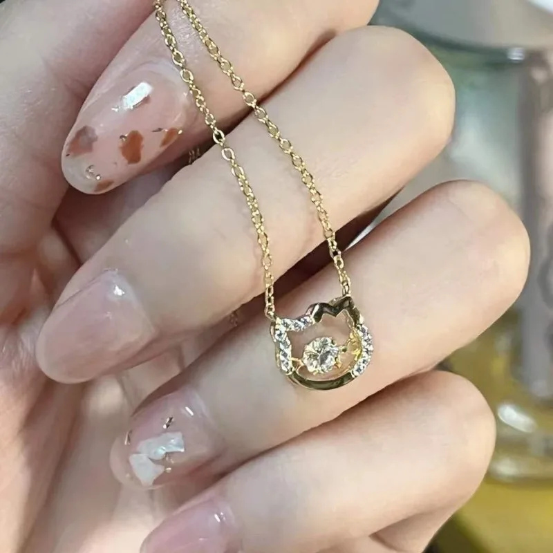 Sanrio Anime Kawaii Hello Kitty Exquisite Necklace Niche Design Cartoon KT Cat Creative Accessories Girls Christmas Gifts
Sanrio Anime Kawaii Hello Kitty Exquisite Necklace Niche Design Cartoon KT Cat Creative Accessories Girls Christmas Gifts