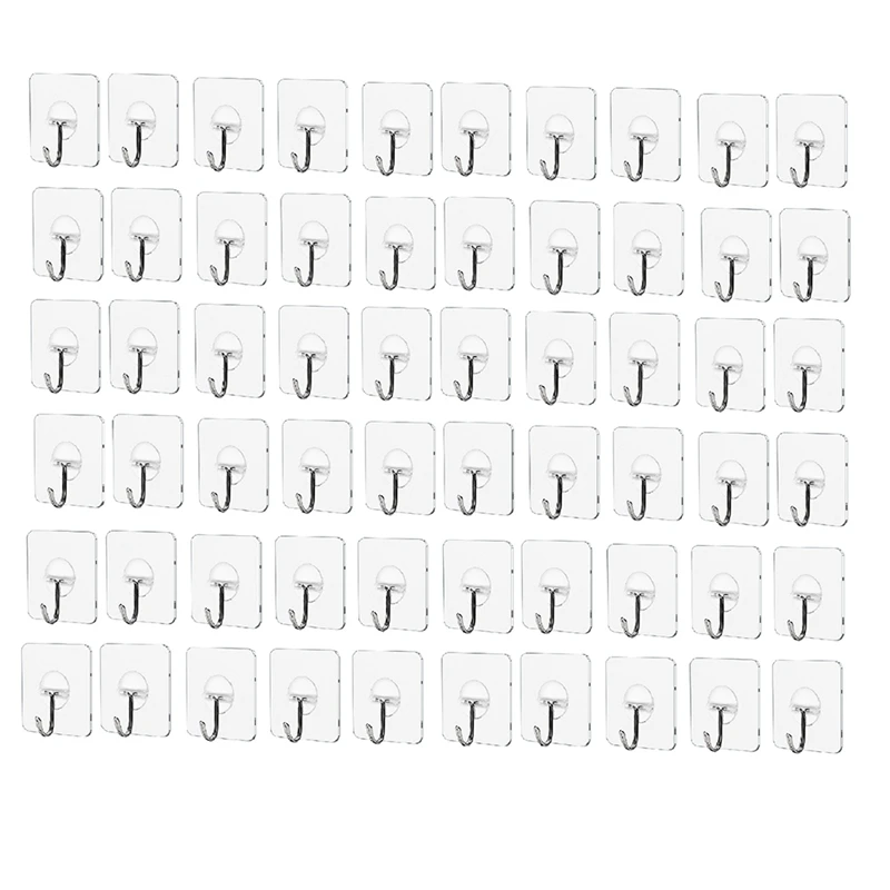 Adhesive Hooks Heavy Duty Self Adhesive Hooks Transparent Reusable Seamless Adhesive Wall Hooks For Kitchens, Bathroom
Adhesive Hooks Heavy Duty Self Adhesive Hooks Transparent Reusable Seamless Adhesive Wall Hooks For Kitchens, Bathroom