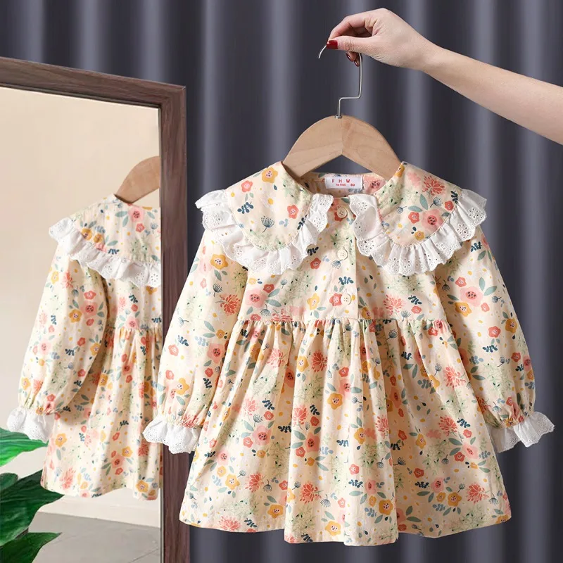 Children's Wear Girls Spring Autumn New Long Sleeve Dress Baby Girl Baby Korean Version Flower Princess Dress Fashion Dress
Children's Wear Girls Spring Autumn New Long Sleeve Dress Baby Girl Baby Korean Version Flower Princess Dress Fashion Dress