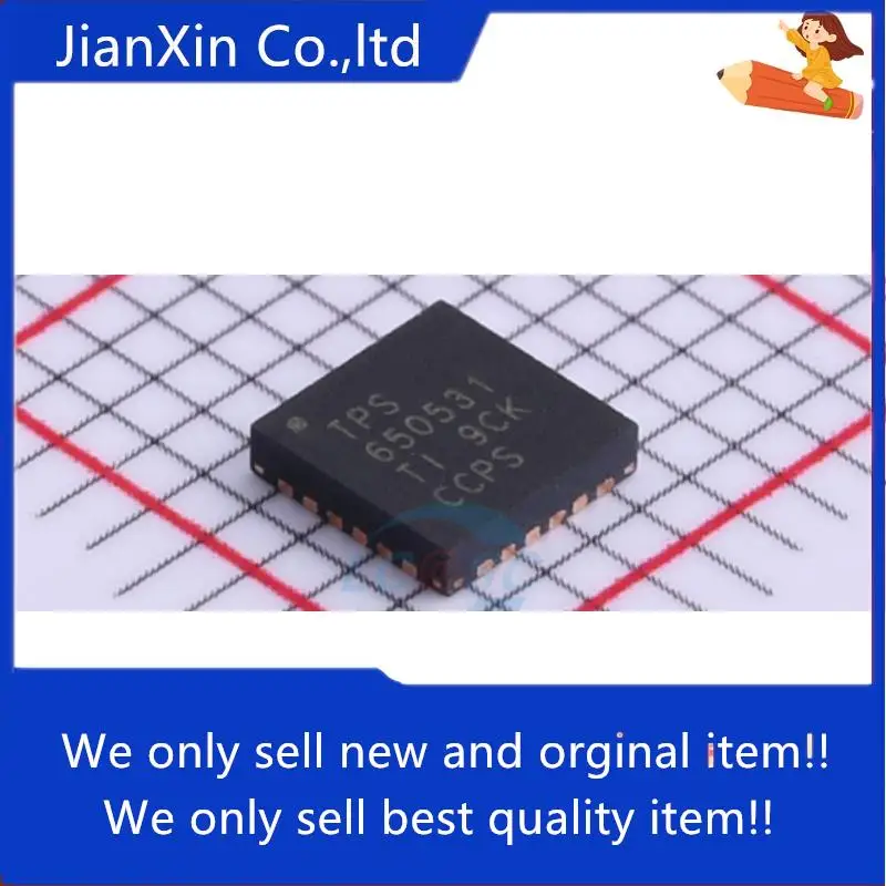 10pcs 100% orginal new TPS650531RGER TPS650531 Power Management IC VQFN-24 
10pcs 100% orginal new TPS650531RGER TPS650531 Power Management IC VQFN-24