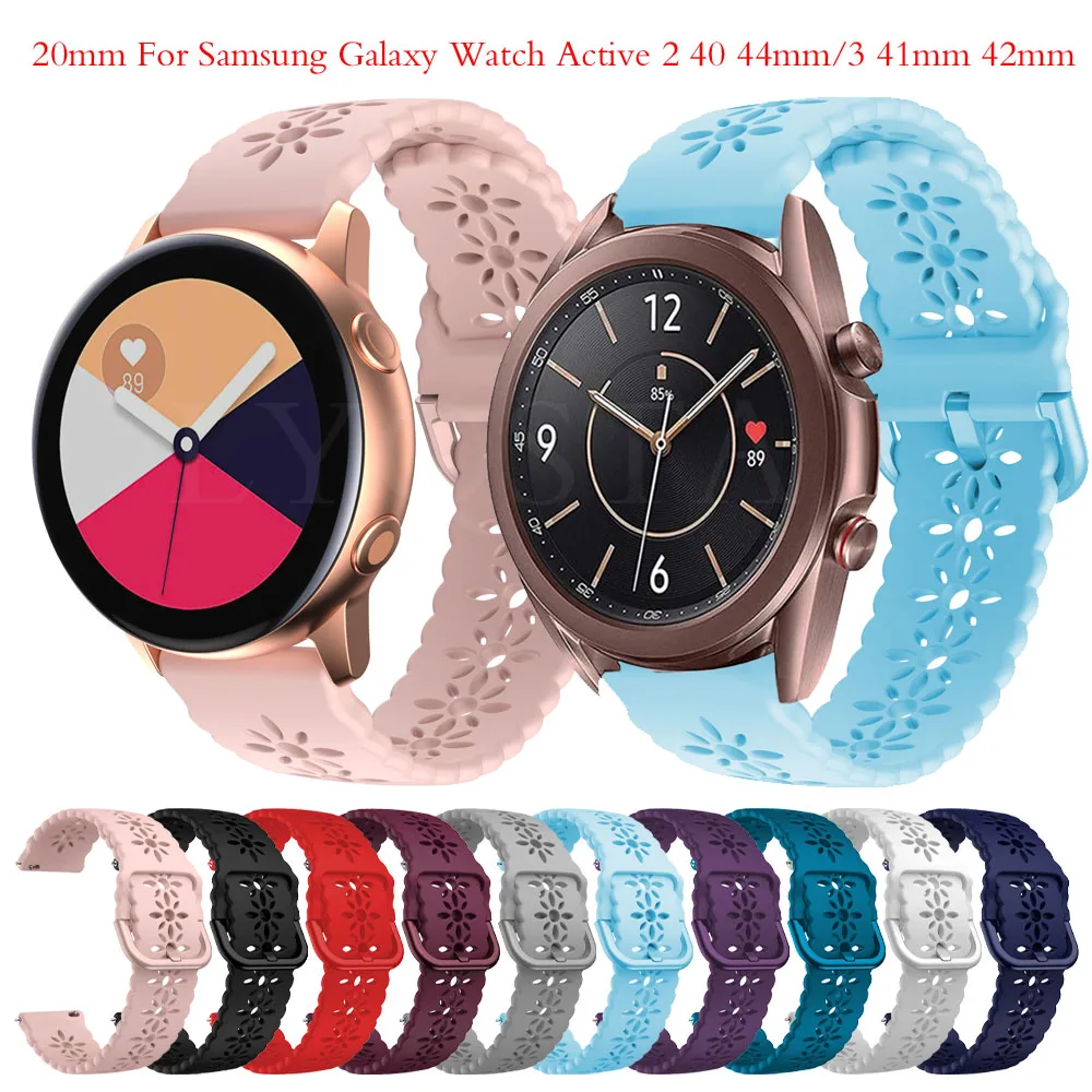 Силиконовый кружевной ремешок 20 мм для Samsung Galaxy Watch Active 2 40 мм 4/Classic/46 мм/44 мм/Gear S2, браслет для Galaxy Watch 3 41 мм 42 мм
Силиконовый кружевной ремешок 20 мм для Samsung Galaxy Watch Active 2 40 мм 4/Classic/46 мм/44 мм/Gear S2, браслет для Galaxy Watch 3 41 мм 42 мм