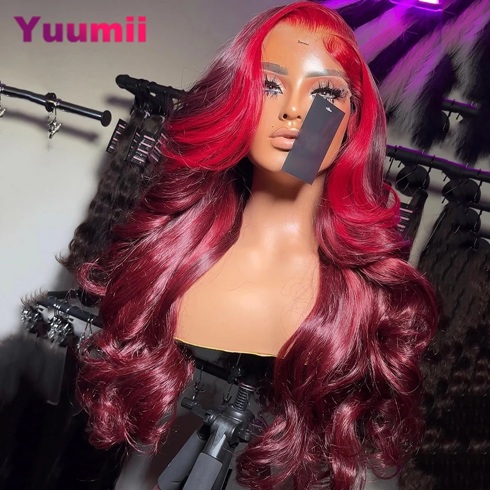 13x6 13x4 Lace Frontal Ombre Red with Burgundy Body Wave Wig Highlights Red Transparent 5x7 Closure Human Hair Wigs Pre Plucked
13x6 13x4 Lace Frontal Ombre Red with Burgundy Body Wave Wig Highlights Red Transparent 5x7 Closure Human Hair Wigs Pre Plucked