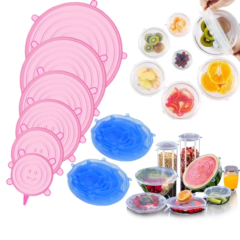Adaptable Lid Silicone Cover Fresh-keeping Lids Food Caps Elastic Stratchy Fresh Microwave Lids Stretch Lids Kitchen Accessories
Adaptable Lid Silicone Cover Fresh-keeping Lids Food Caps Elastic Stratchy Fresh Microwave Lids Stretch Lids Kitchen Accessories