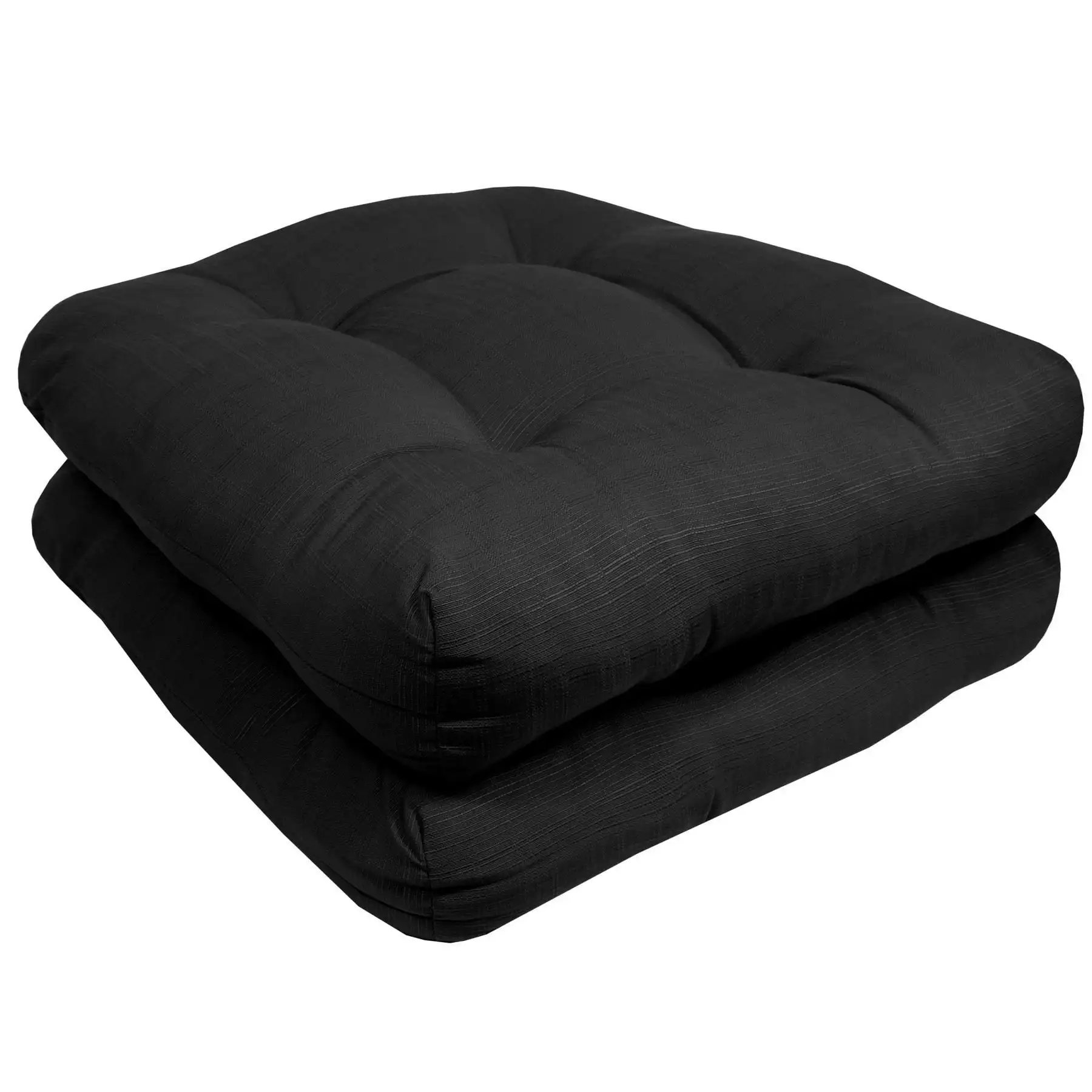 Sweet Home Collection 19" x 19" Black Solid Print U-Shape Seat Pad Outdoor Seating Cushions with Reversible and Weather P
Sweet Home Collection 19" x 19" Black Solid Print U-Shape Seat Pad Outdoor Seating Cushions with Reversible and Weather P