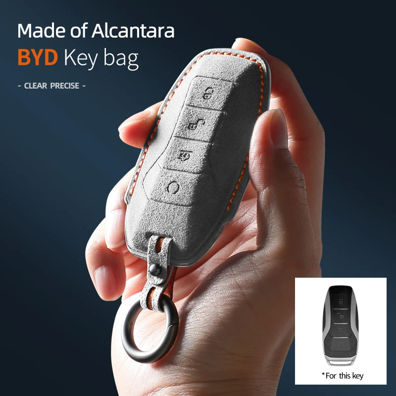 New Car Key Case Cover for BYD Qin Plusdmi Atto 3 Han EV Dolphin ATTO 3 Yuan Plus Alcantara Accessories 2022 2023
New Car Key Case Cover for BYD Qin Plusdmi Atto 3 Han EV Dolphin ATTO 3 Yuan Plus Alcantara Accessories 2022 2023