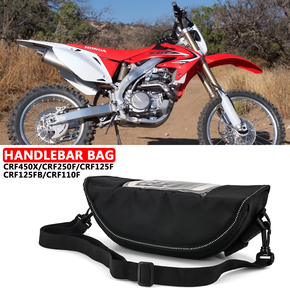 

For Honda CRF450X CRF250F CRF125F CRF125FB CRF110F Motorcycle Accessories Waterproof Bag Storage Handlebar bag Travel Tool bag