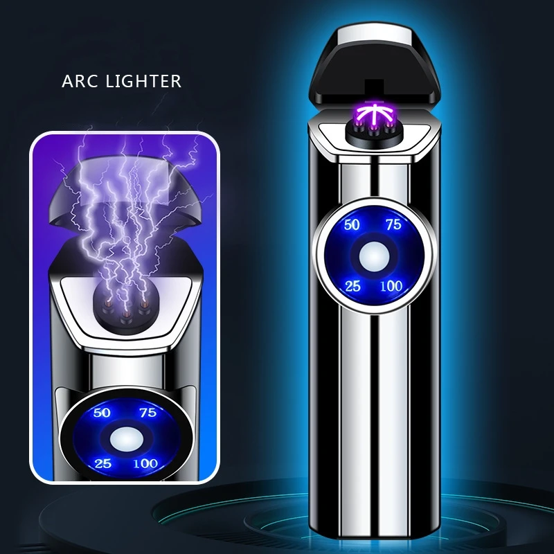 New Creative Metal Windproof Three Arc USB Charging Plasma Electric Lighter Digital Power Display Essential Gift for Men
New Creative Metal Windproof Three Arc USB Charging Plasma Electric Lighter Digital Power Display Essential Gift for Men