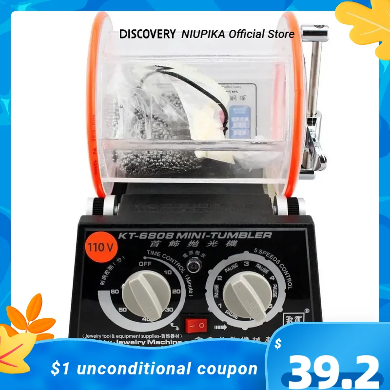 NIUPIKA KT-6808 3KG Rotary Tumbler Jewelry Surface Polisher Finisher Polishing Finishing Machine
NIUPIKA KT-6808 3KG Rotary Tumbler Jewelry Surface Polisher Finisher Polishing Finishing Machine