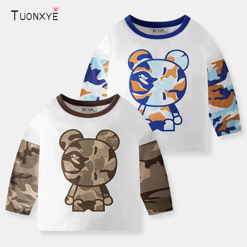 Осенняя футболка TUONXYE с длинным рукавом для мальчиков, с мультяшным рисунком медведя, вязаная дышащая мягкая хлопковая одежда класса А для малышей 2-9 лет
Осенняя футболка TUONXYE с длинным рукавом для мальчиков, с мультяшным рисунком медведя, вязаная дышащая мягкая хлопковая одежда класса А для малышей 2-9 лет