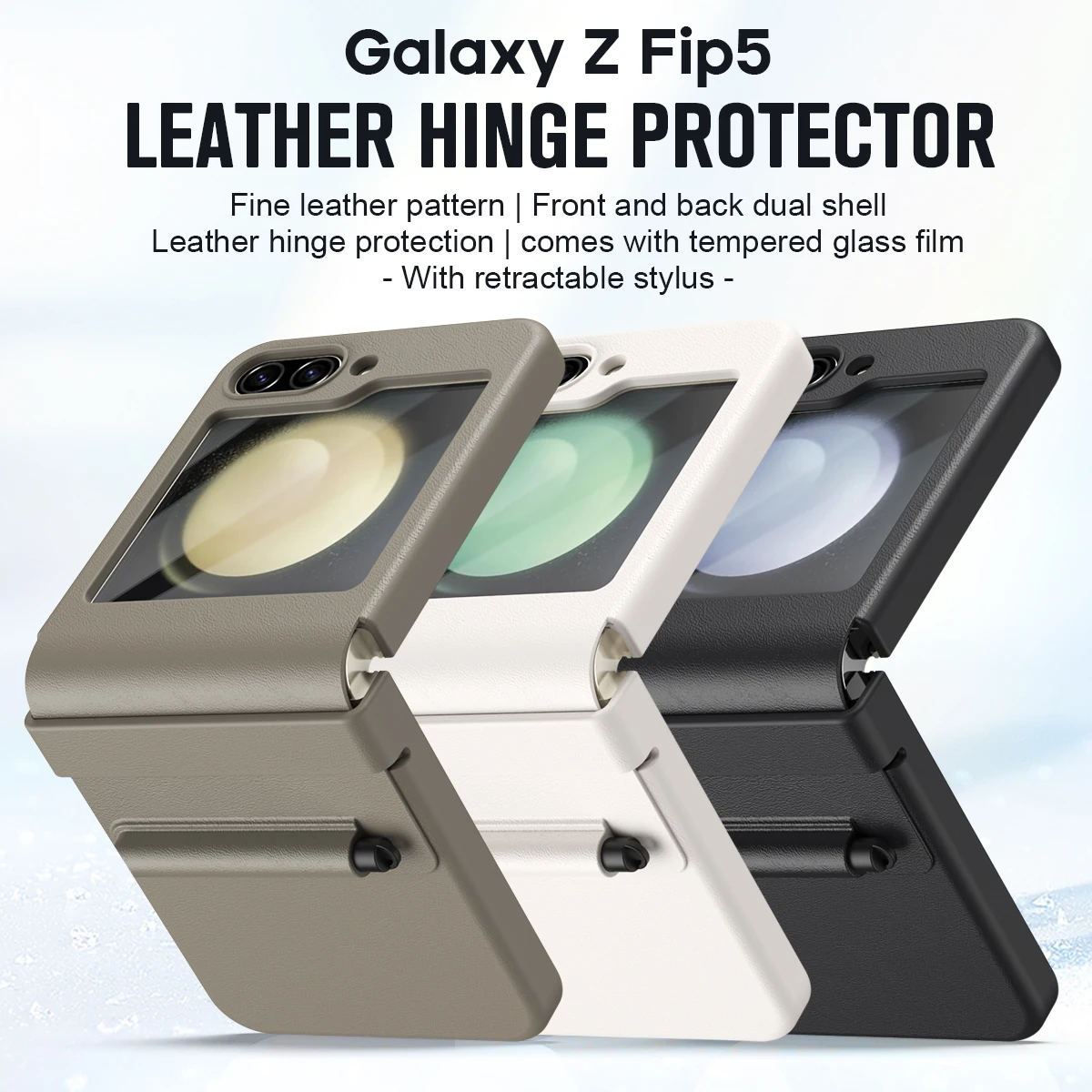 Ultra-Thin All-inclusive Case for Samsung Galaxy Z Flip 5 Flip5 Case With Leather Hinge Protective Shockproof Cover For Z Flip5
Ultra-Thin All-inclusive Case for Samsung Galaxy Z Flip 5 Flip5 Case With Leather Hinge Protective Shockproof Cover For Z Flip5