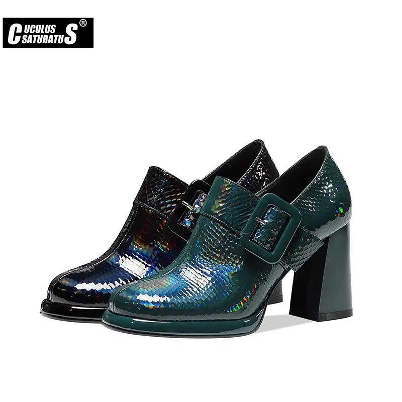 Women Genuine Leather High Heels Shoes Women Platform Pumps Spring Summer Fashion Party Dress Shoes Round Toe Buckle high heels
Women Genuine Leather High Heels Shoes Women Platform Pumps Spring Summer Fashion Party Dress Shoes Round Toe Buckle high heels