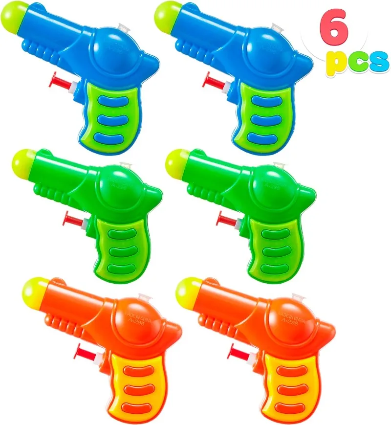 

6Pc Mini Water Guns for Kids, Small Squirt Guns Water Blaster Pool Toys Summer Gifts for Party Favors Outdoor Water Fighting Toy
