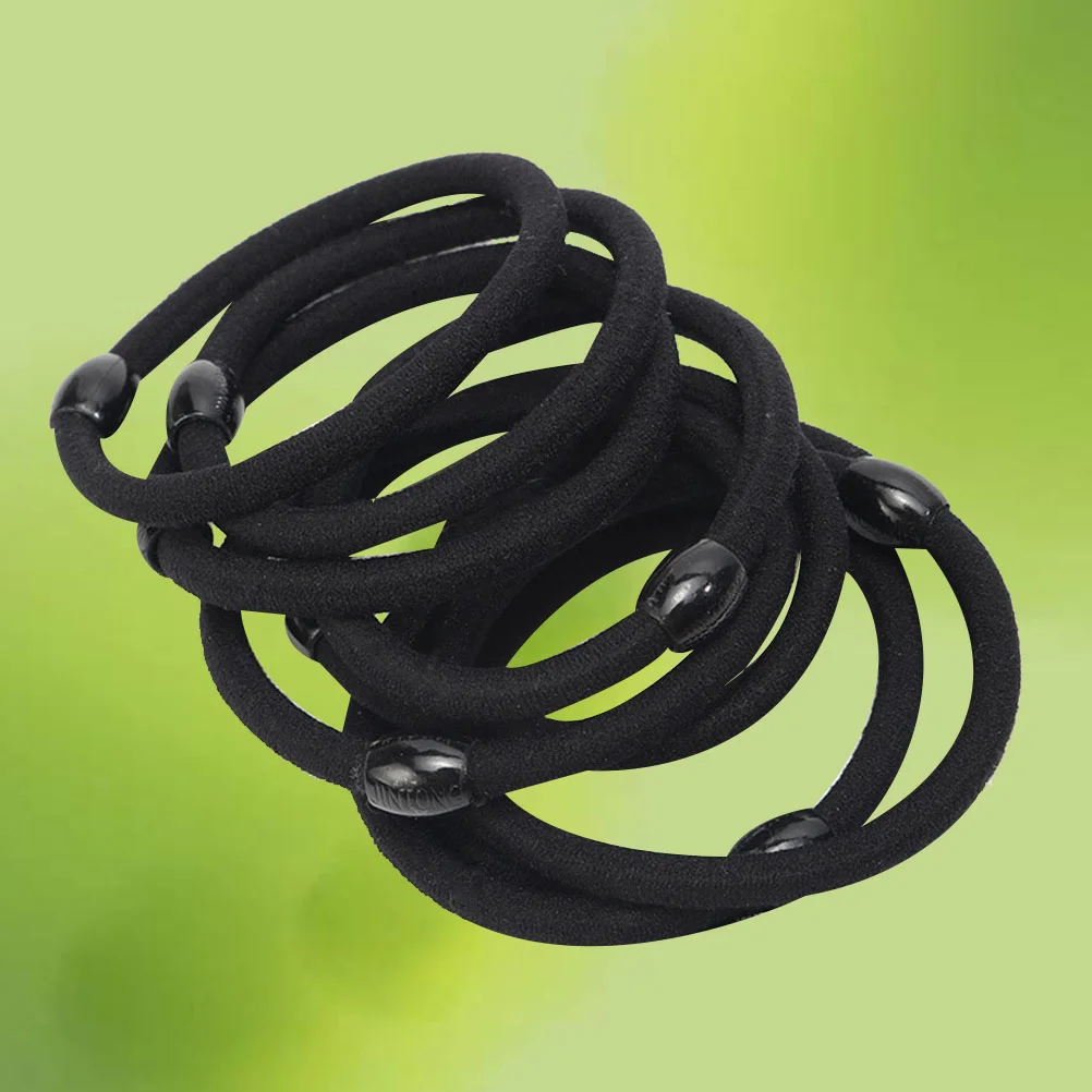 8pcs Black Hair Ties with Bead Elastic Ponytail Holders Thick Elastic Hair Ties Metal Hair Bands for Thick Heavy and Curly Hair
8pcs Black Hair Ties with Bead Elastic Ponytail Holders Thick Elastic Hair Ties Metal Hair Bands for Thick Heavy and Curly Hair