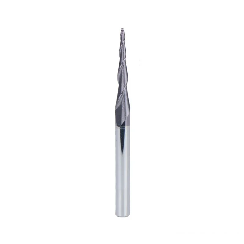 1/8 Shank Radius 0.5mm CNC Carbide Ball Nose Tapered End Mill Bit TiAIN Coated End Mill With Plastic Box For Home Diy Tools
1/8 Shank Radius 0.5mm CNC Carbide Ball Nose Tapered End Mill Bit TiAIN Coated End Mill With Plastic Box For Home Diy Tools