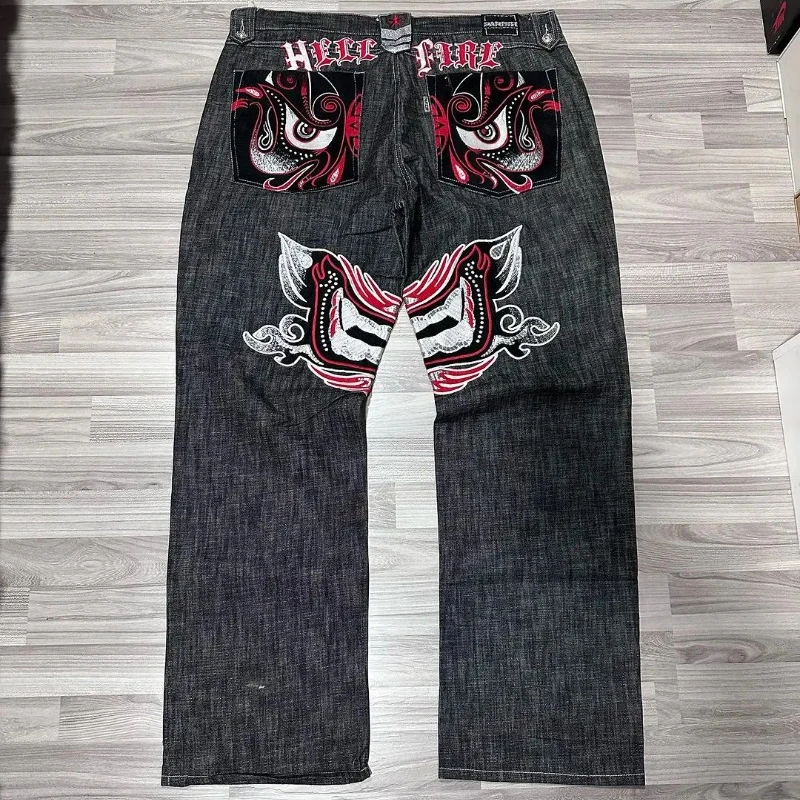 Y2K jeans woman Harajuku Gothic baggy jeans Streetwear Hip hop high street graffiti pocket printed vintage Men women loose jeans
Y2K jeans woman Harajuku Gothic baggy jeans Streetwear Hip hop high street graffiti pocket printed vintage Men women loose jeans