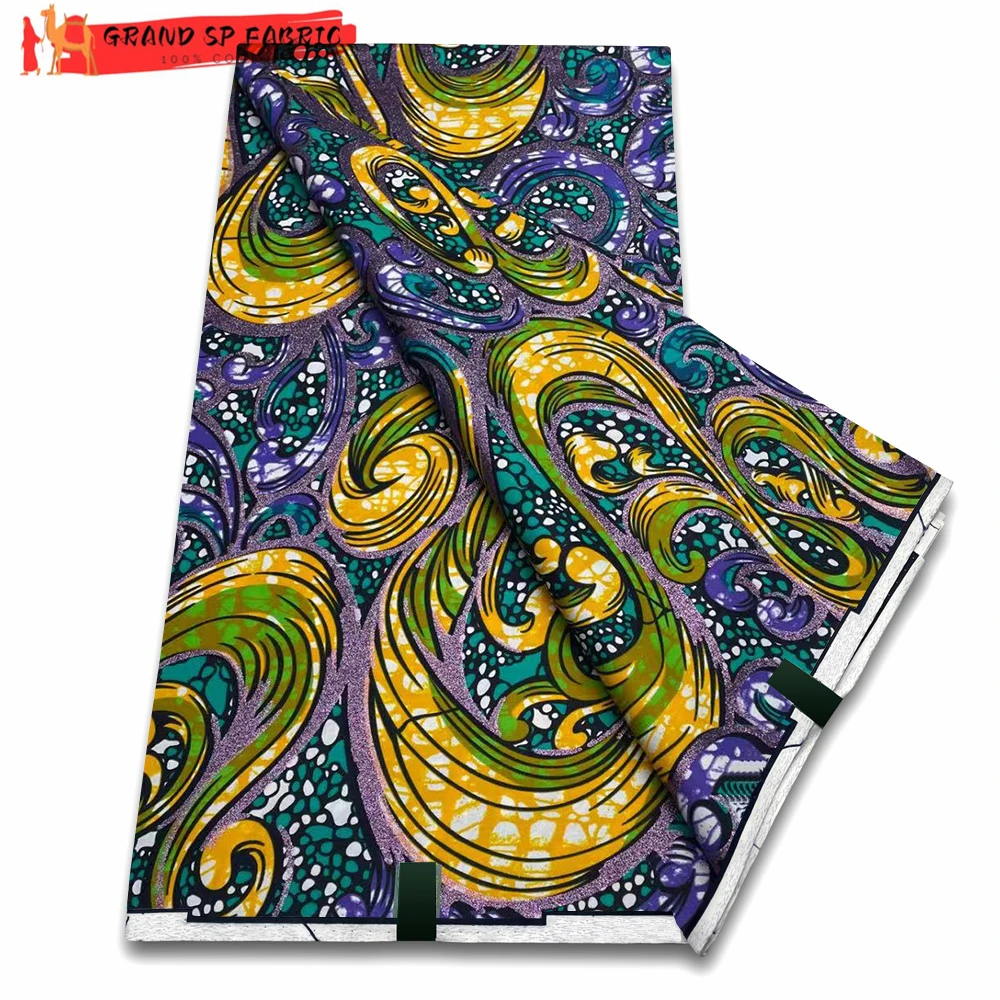 Grand Super 100% Cotton African Wax Fabric High Quality Wax Print Ankara Fabric For Sewing 6yards Women Fabric VLS2073
Grand Super 100% Cotton African Wax Fabric High Quality Wax Print Ankara Fabric For Sewing 6yards Women Fabric VLS2073