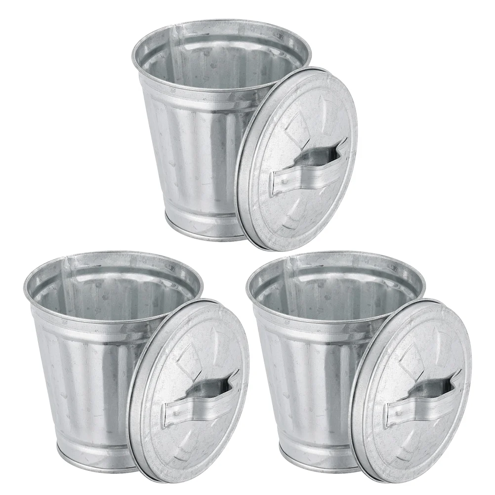 3 Pcs Mini Trash Can Pen Cup Small Waste Bin with Lid Garbage Container Flowerpot Cute
3 Pcs Mini Trash Can Pen Cup Small Waste Bin with Lid Garbage Container Flowerpot Cute
