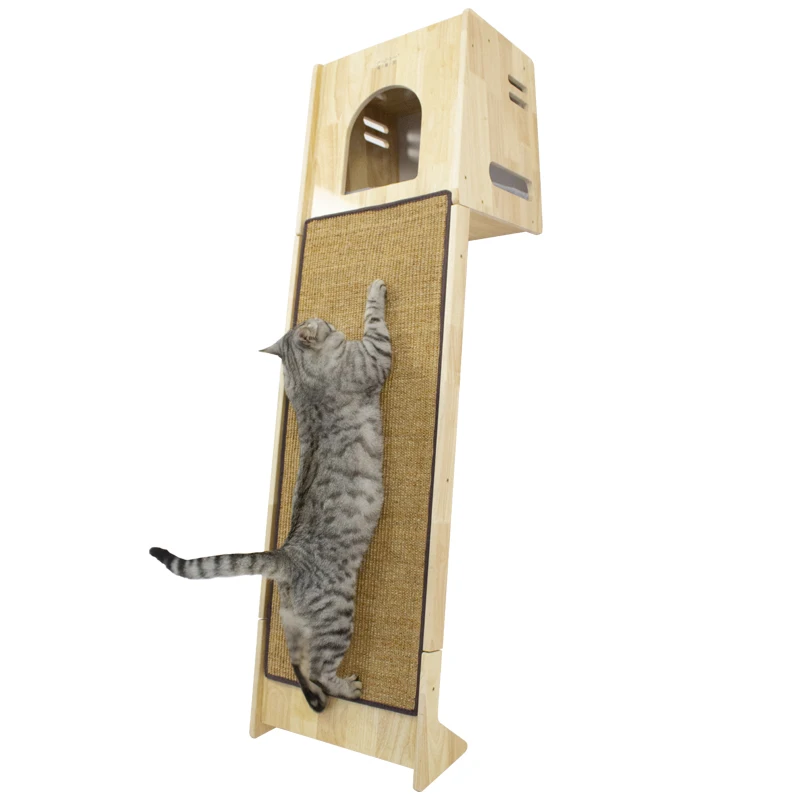 Meow Forest Garden Balcony: Sisal hemp non falling debris cat scratching board cat frame, solid wood cat climbing frame
Meow Forest Garden Balcony: Sisal hemp non falling debris cat scratching board cat frame, solid wood cat climbing frame