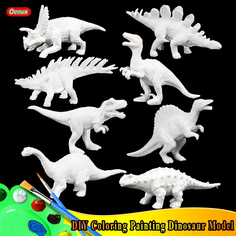 

DIY Coloring 3D Painting Jurassic Dinosaur Drawing Watercolor Graffiti Action Figures Animal Model Kids Toys X-mas Gifts