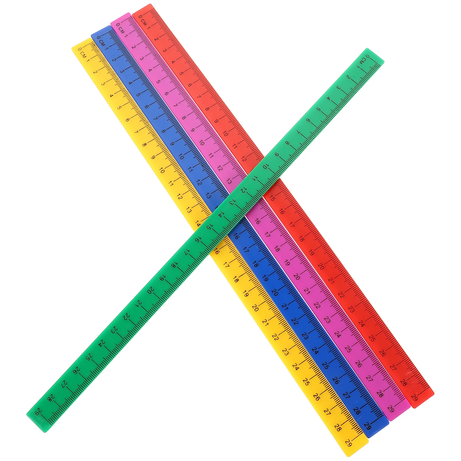 5 Pcs Plastic Magnetic Ruler Convenient Student Straight Rulers with Centimeters Sticks for Classroom Office
5 Pcs Plastic Magnetic Ruler Convenient Student Straight Rulers with Centimeters Sticks for Classroom Office