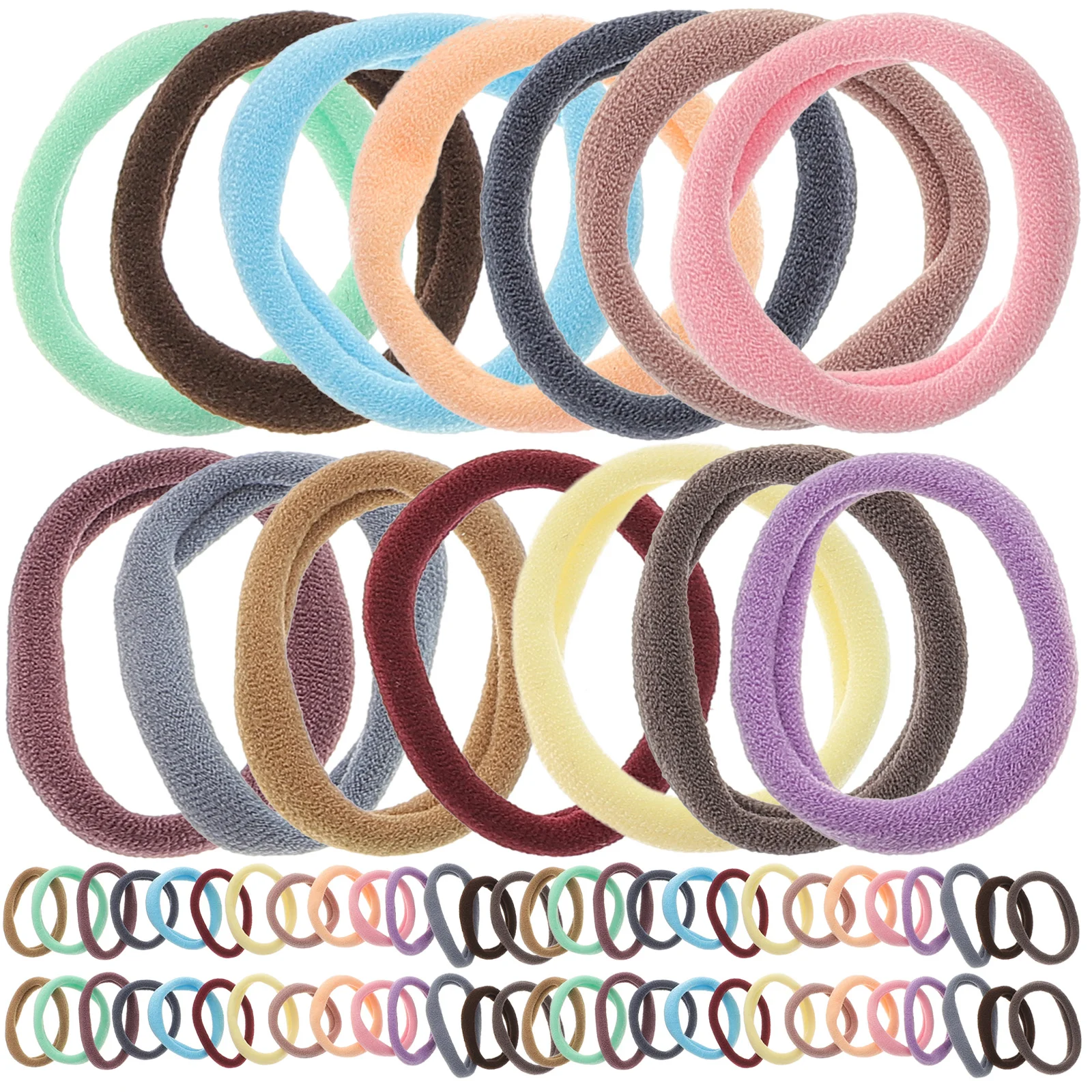200 Pcs Elastic Hair Ties Highly Rope Seamless Ponytail Holder Elasticity Girls Thick Bands Holders Women's
200 Pcs Elastic Hair Ties Highly Rope Seamless Ponytail Holder Elasticity Girls Thick Bands Holders Women's