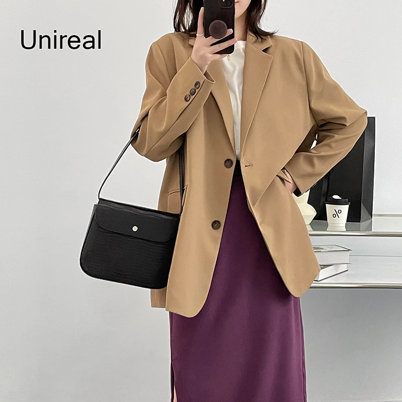Unireal 2022 Autumn Women Suit Blazer Jackets Loose Casual Outwear Office Lady Streetwear Blazer Coats
Unireal 2022 Autumn Women Suit Blazer Jackets Loose Casual Outwear Office Lady Streetwear Blazer Coats