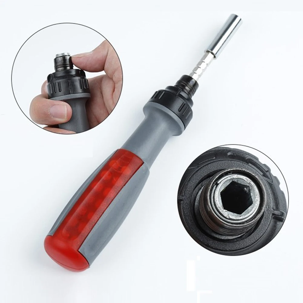 Adjustable Length Telescopic Ratchet Screwdriver Set 15 Piece Combo with 14 Screwdriver Bits Perfect for Household Repairs
Adjustable Length Telescopic Ratchet Screwdriver Set 15 Piece Combo with 14 Screwdriver Bits Perfect for Household Repairs