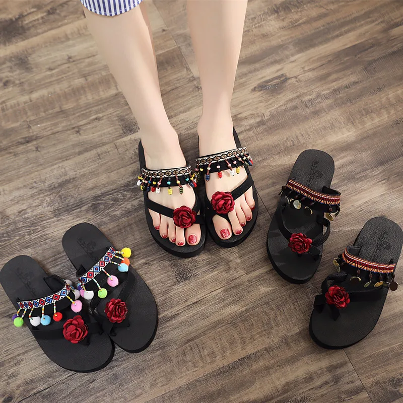 New Set of Toe Herringbone Women's High-heeled Outer Wear Thick-bottomed Seaside Sandals with National Wind Sandals for Vacation
New Set of Toe Herringbone Women's High-heeled Outer Wear Thick-bottomed Seaside Sandals with National Wind Sandals for Vacation