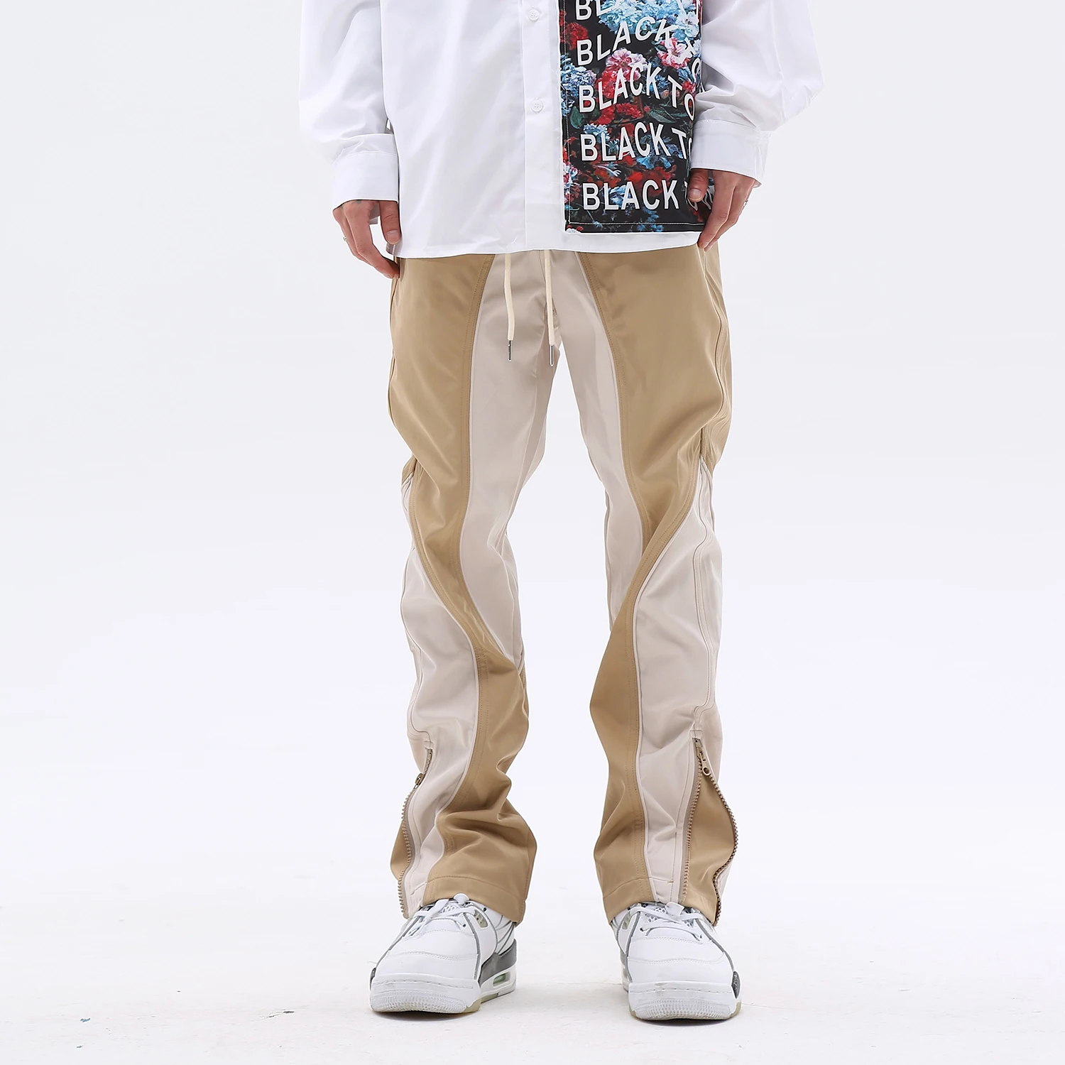 Waist Patchwork Trousers Track Mens Elastic Half Pants Casual Women Streetwear Zipper Men Oversize Jogging Colorblock
Waist Patchwork Trousers Track Mens Elastic Half Pants Casual Women Streetwear Zipper Men Oversize Jogging Colorblock