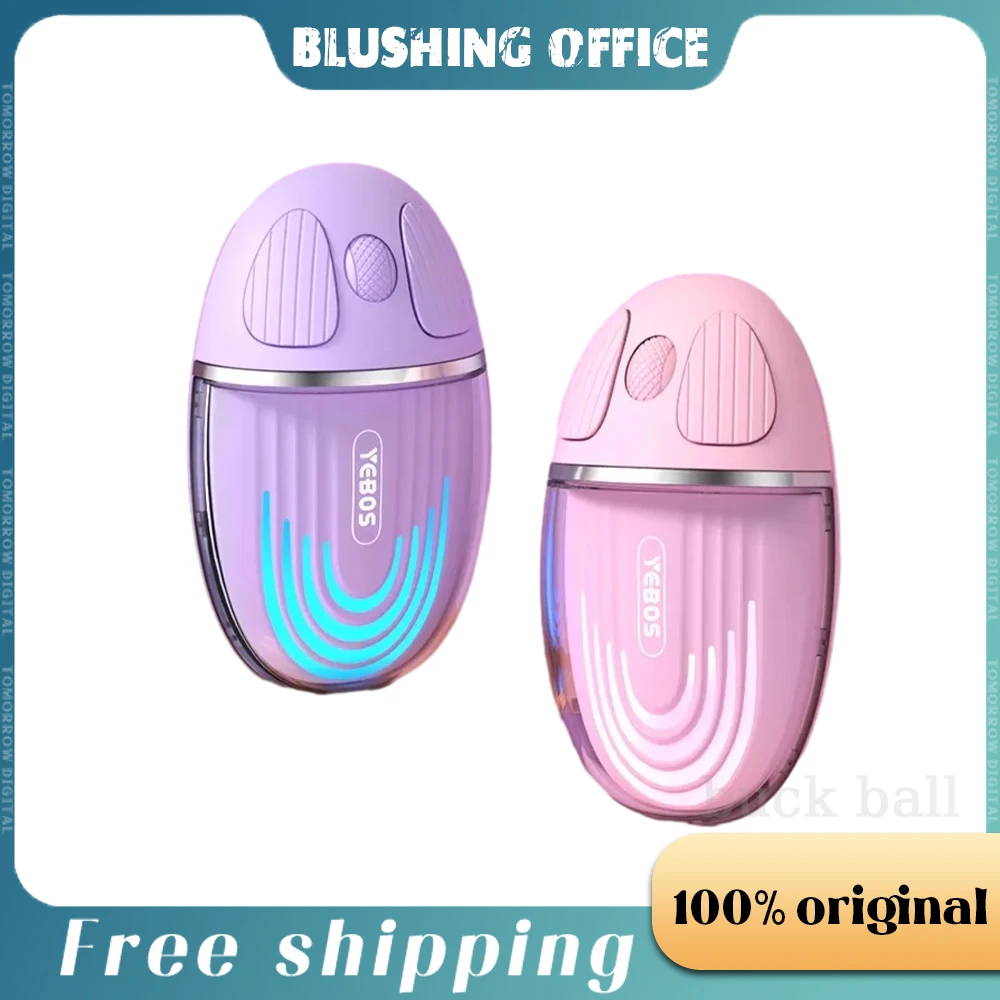 

Yebos Bubble Transparent Wireless Mouse 2.4G Lightweight Design Mouse Mute Button Office Mouse For Win/Mac Os Portable Mice Gift