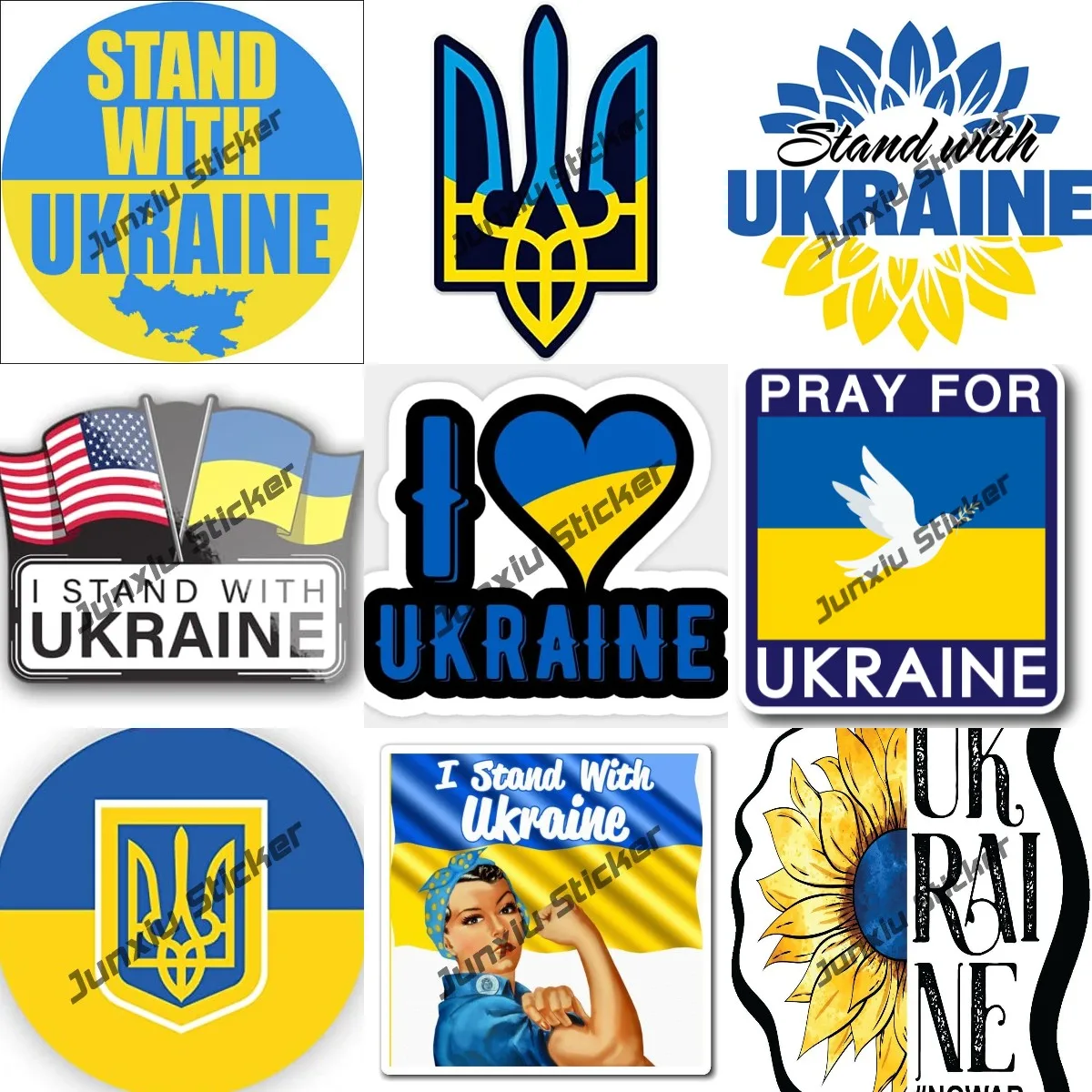 Ukraine Coat of Arms Flag Sticker Ukraine Trident Sticker Ukrainian Decal for Cars Truck Bumper Notebook Self Adhesive Sticker
Ukraine Coat of Arms Flag Sticker Ukraine Trident Sticker Ukrainian Decal for Cars Truck Bumper Notebook Self Adhesive Sticker