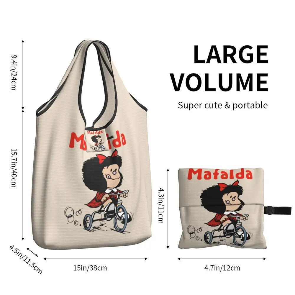 Custom Vintage Mafalda Manga Grocery Shopping Bag 28 Scb65a27ce0424ce8a8aace4e9982501a6