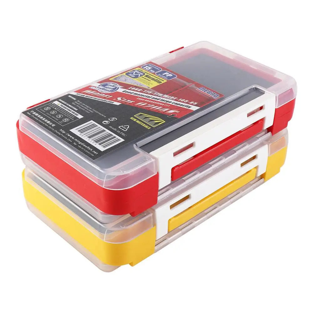 

Tackle Multifunctional Storage Case 2 Layer Lures Storage Case Fishing Lure Jig Head Box Bait Storage Box Sponge Accessory Box