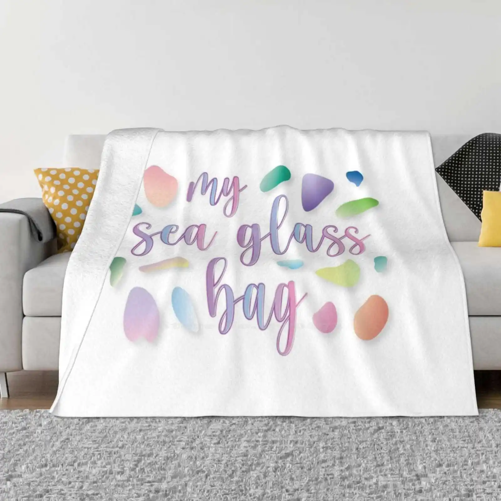 

Мой морской стеклянный мешок! Хит продаж, домашнее фланелевое одеяло для дома, охотничье морское стекло, сборщик морского стекла, Пляжная фурнитура