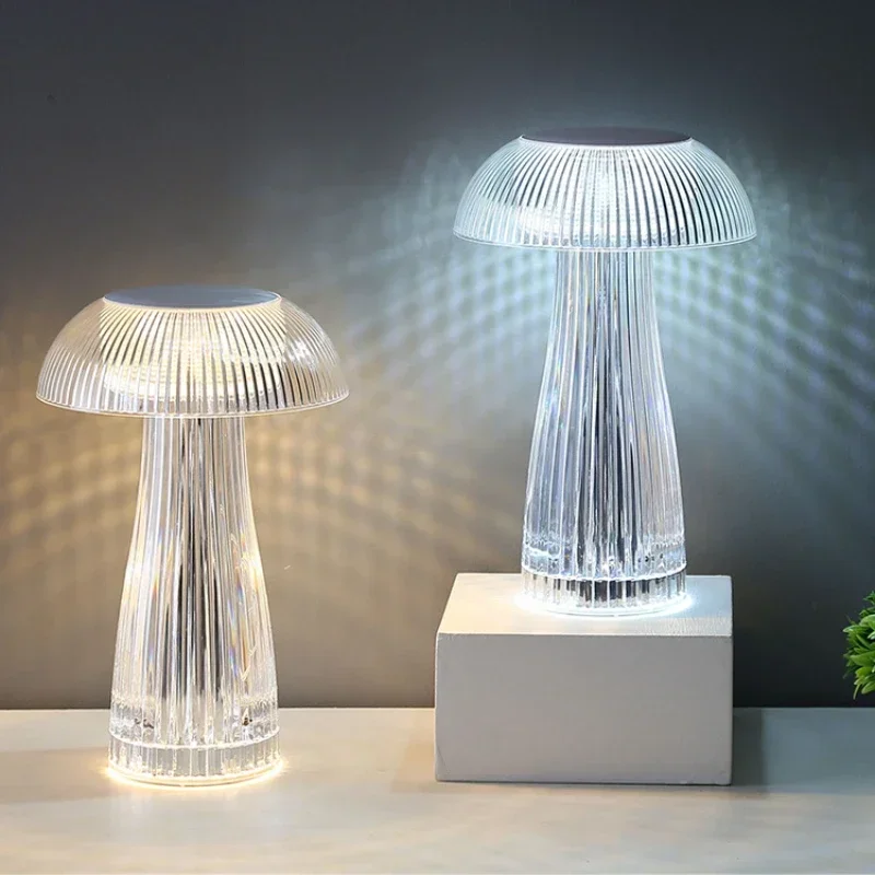 Acrylic crystal table lamp, LED jellyfish night light, party decoration atmosphere light, USB rechargeable touch table lamp.
Acrylic crystal table lamp, LED jellyfish night light, party decoration atmosphere light, USB rechargeable touch table lamp.