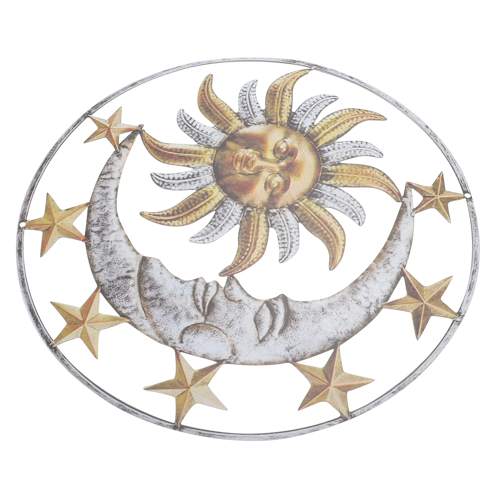 Ornaments Wrought Iron Sun Mexican Decor Home Metal Star Wall Artwork Garden Hallway Pendant
Ornaments Wrought Iron Sun Mexican Decor Home Metal Star Wall Artwork Garden Hallway Pendant