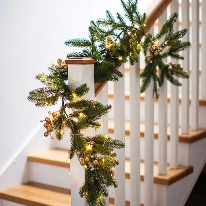 

Christmas Garland Greenery Pine 9.8FT Garland for Christmas Non Lit Soft Green Holiday Decorations for Outdoor or Indoor Use