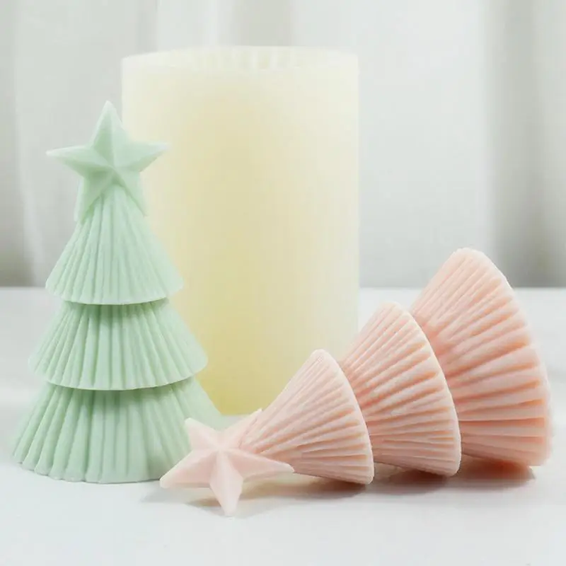 Candle Mold Tree Making 3D Silicone Christmas Star Pine Tree Handmade Mould For Aromatherapy Wax Resin Casting Soap Decoration
Candle Mold Tree Making 3D Silicone Christmas Star Pine Tree Handmade Mould For Aromatherapy Wax Resin Casting Soap Decoration