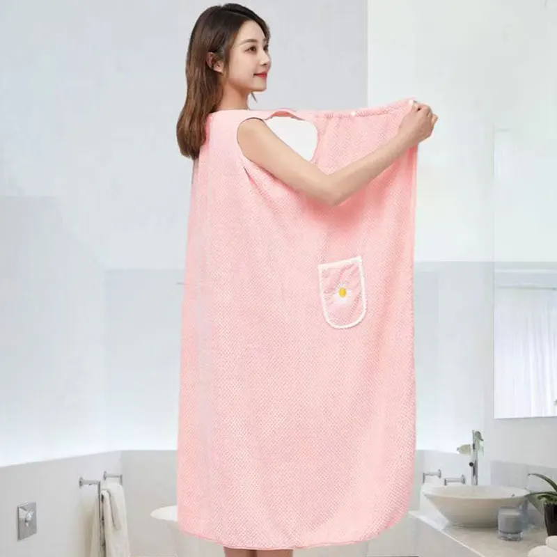 

Wearable Bath Towels Coral Fleece Women Girl's Bath Skirt Towel Robes Absorbent Bath Skirt Shower Bathroom sauna Spa Towel