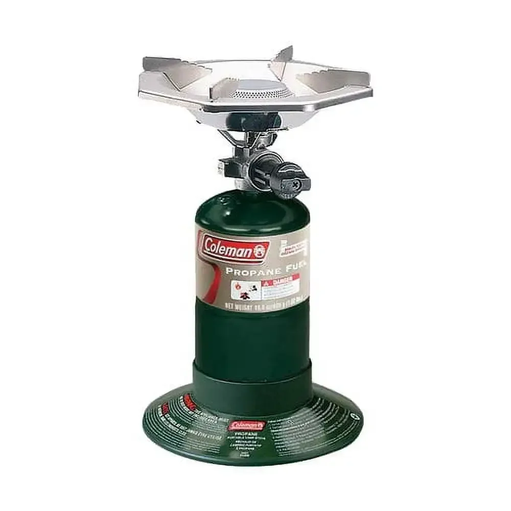 

Coleman Gas Stove | Portable Bottletop 1 Burner Propane Camping Stove with Adjustable Burner