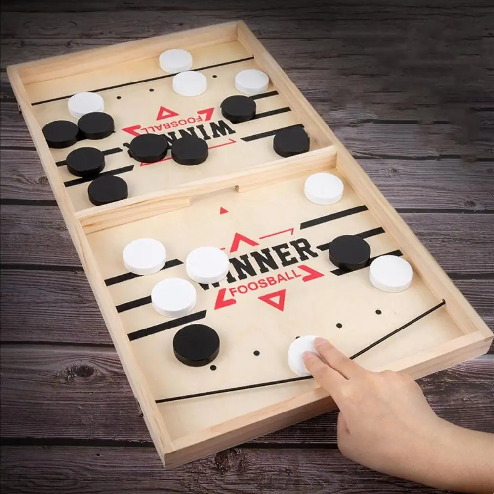Interactive Fast Sling Puck Game Portable Desktop Ejection Chess Wooden Board Party Game Table Desktop Battle Toy Kids Adult
Interactive Fast Sling Puck Game Portable Desktop Ejection Chess Wooden Board Party Game Table Desktop Battle Toy Kids Adult