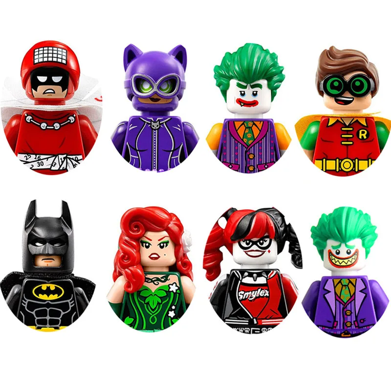 

PG8032 Mini Building Blocks Superhero Action Figure Batman Clown Harley Quinn Puzzle Assembly PVC Toy Bricks Kid Gifts Wholesale