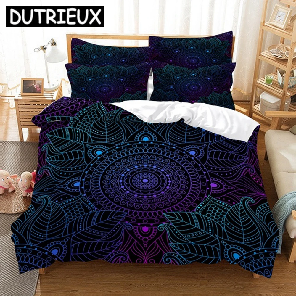 

Mandala Flower Bedding Set Fashion 3d Duvet Cover Set Comforter Bed Linen Twin Queen King Single Size Dropshipping Bohemia Style