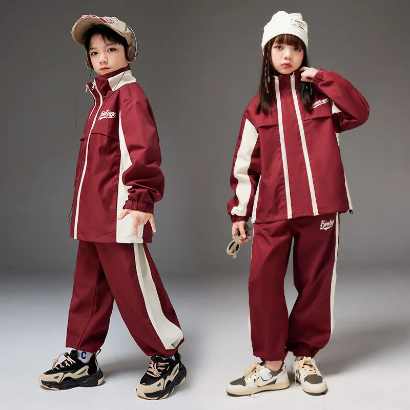 Girls Hip Hop Loose Jacket Street Dance Pants Boys Jazz High Collar Top Children Streetwear Teenage Kids Fashion Clothes Sets
Girls Hip Hop Loose Jacket Street Dance Pants Boys Jazz High Collar Top Children Streetwear Teenage Kids Fashion Clothes Sets