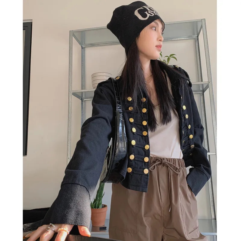 2022 Real Price~New Spring And Autumn Short Women's Black Long Sleeved Casual Top Denim Jacket Free Shipping
2022 Real Price~New Spring And Autumn Short Women's Black Long Sleeved Casual Top Denim Jacket Free Shipping