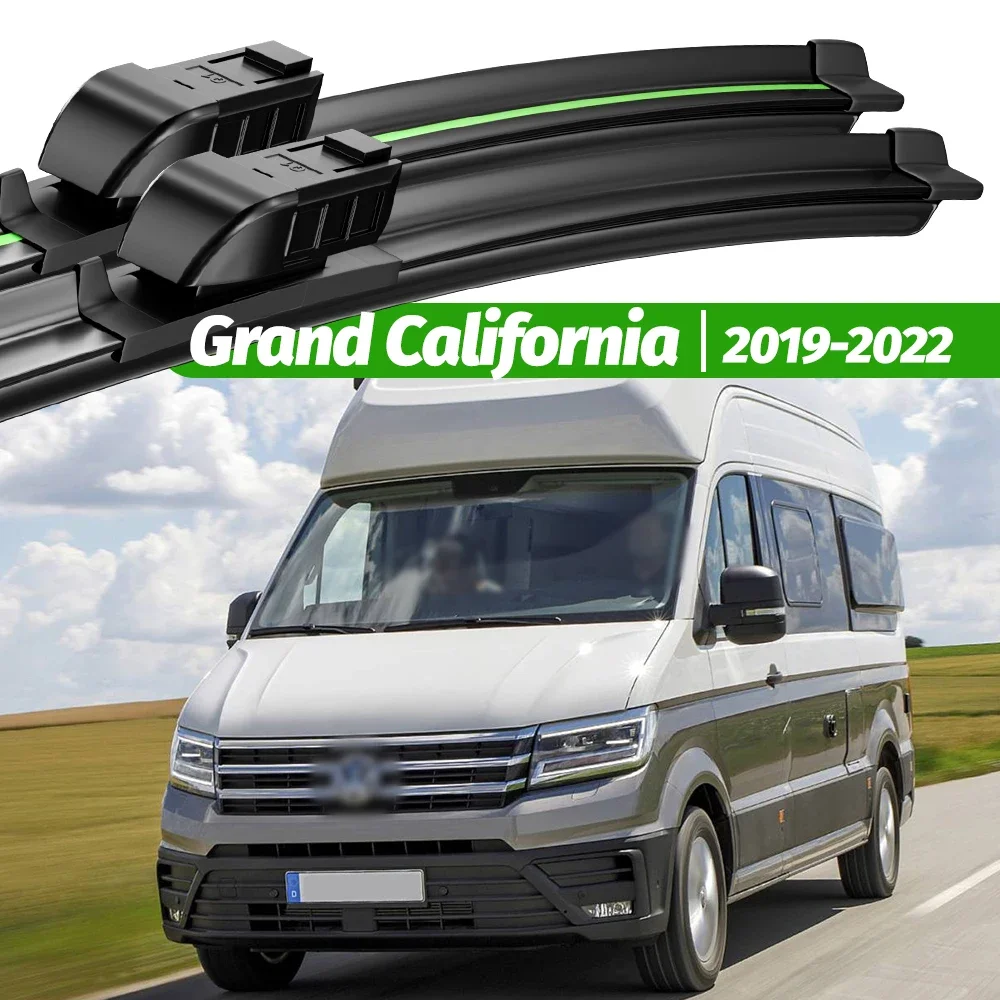 

For Volkswagen VW Grand California 2019-2022 2pcs Front Windshield Wiper Blades 2020 2021 Windscreen Window Accessories